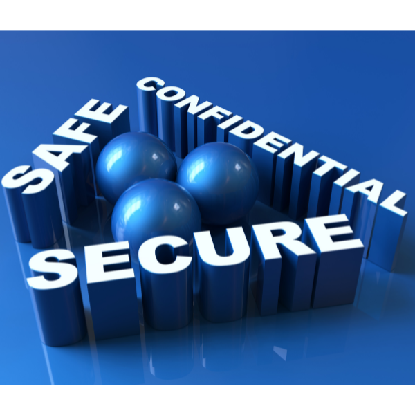 Melonbox Training & Consultancy - three words saying 'safe', 'secure' and 'confidential'.