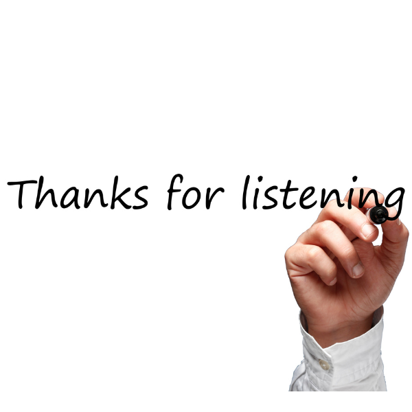 Melonbox Training & Consultancy - the words, Thanks for listening.