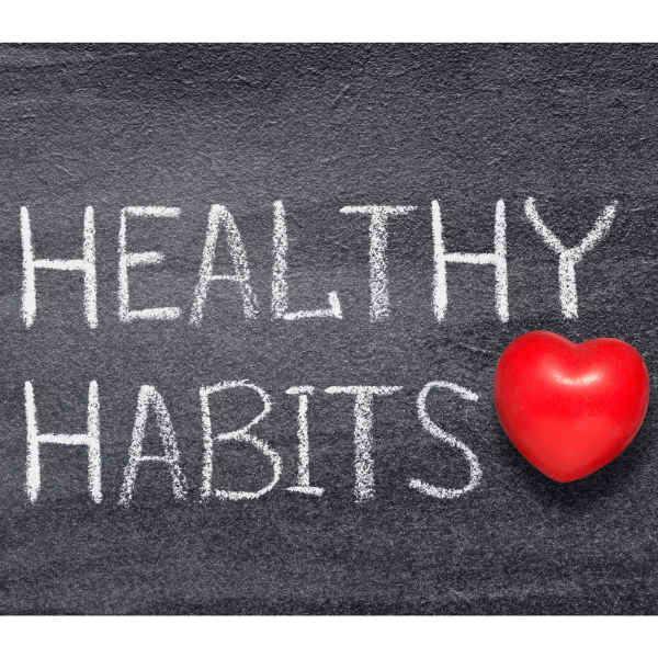 Melonbox Training & Consultancy - the words Healthy Habits with a little red heart.